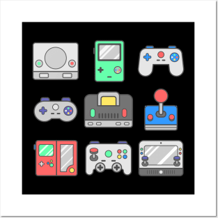 80s 90s Video Game controller Posters and Art